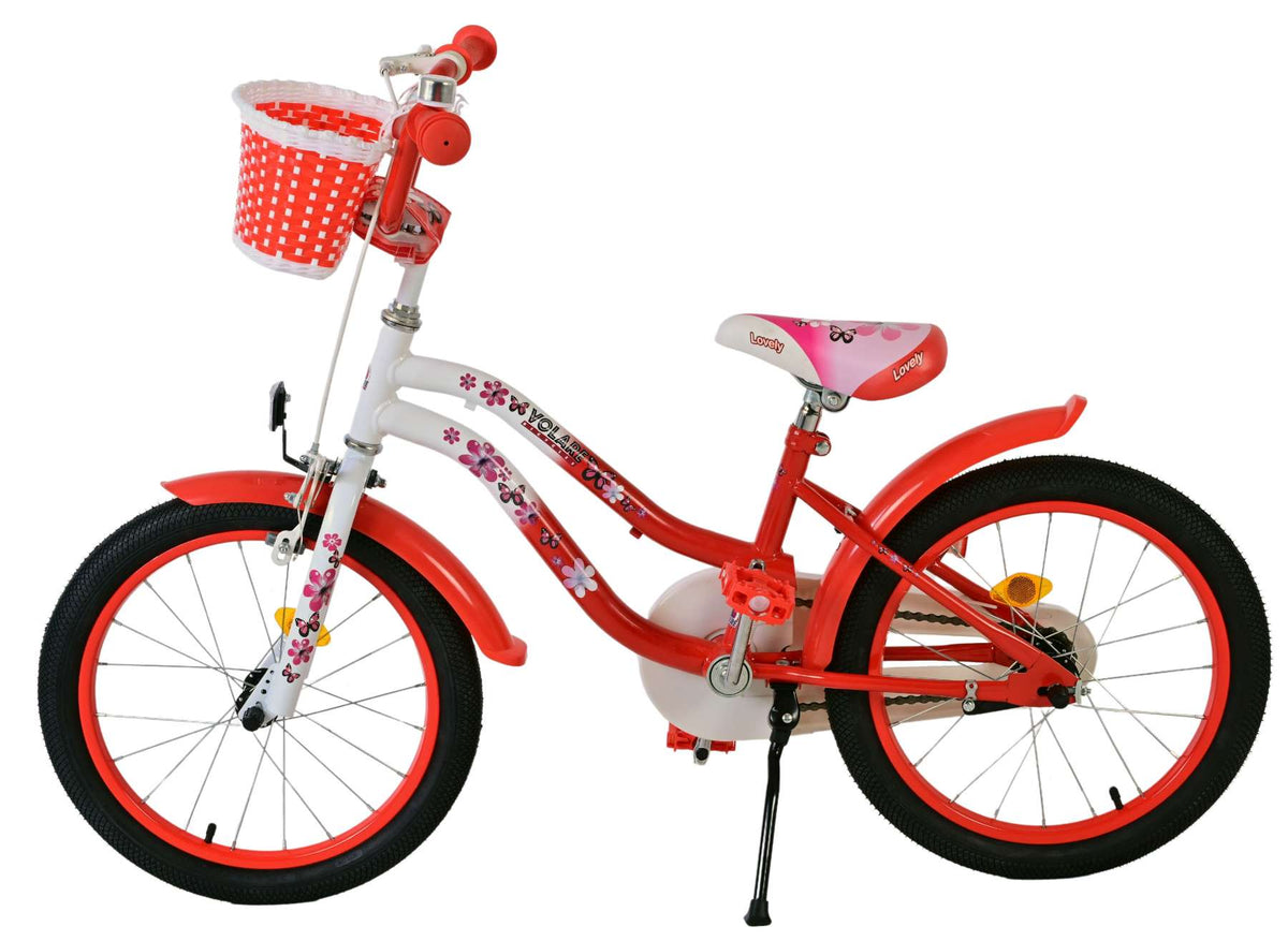Volare Lovely Kinderfiets - Meisjes - 18 inch - Rood