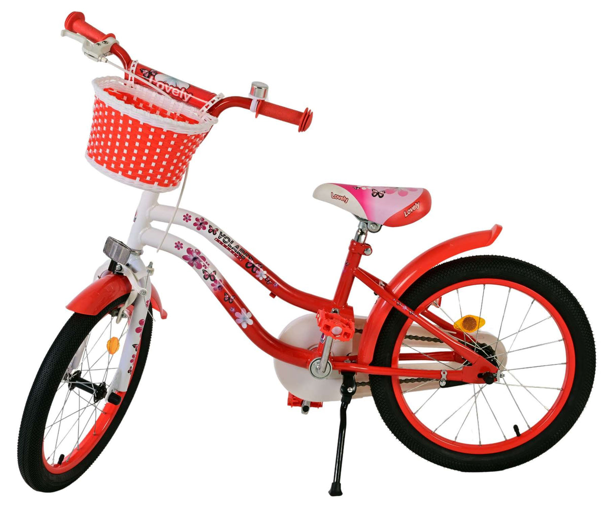 Volare Lovely Kinderfiets - Meisjes - 18 inch - Rood