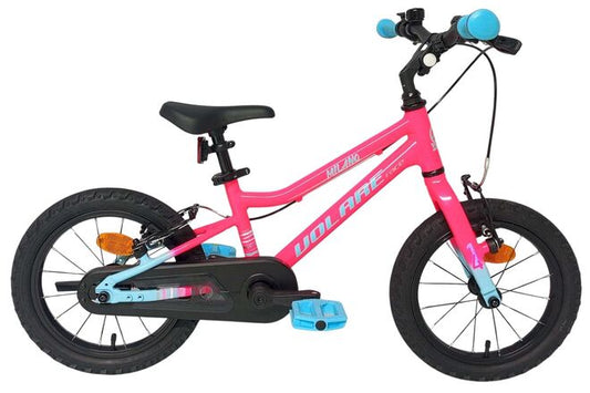 Volare Milano Kinderfiets - Meisjes - 14 inch - Roze - Twee handremmen