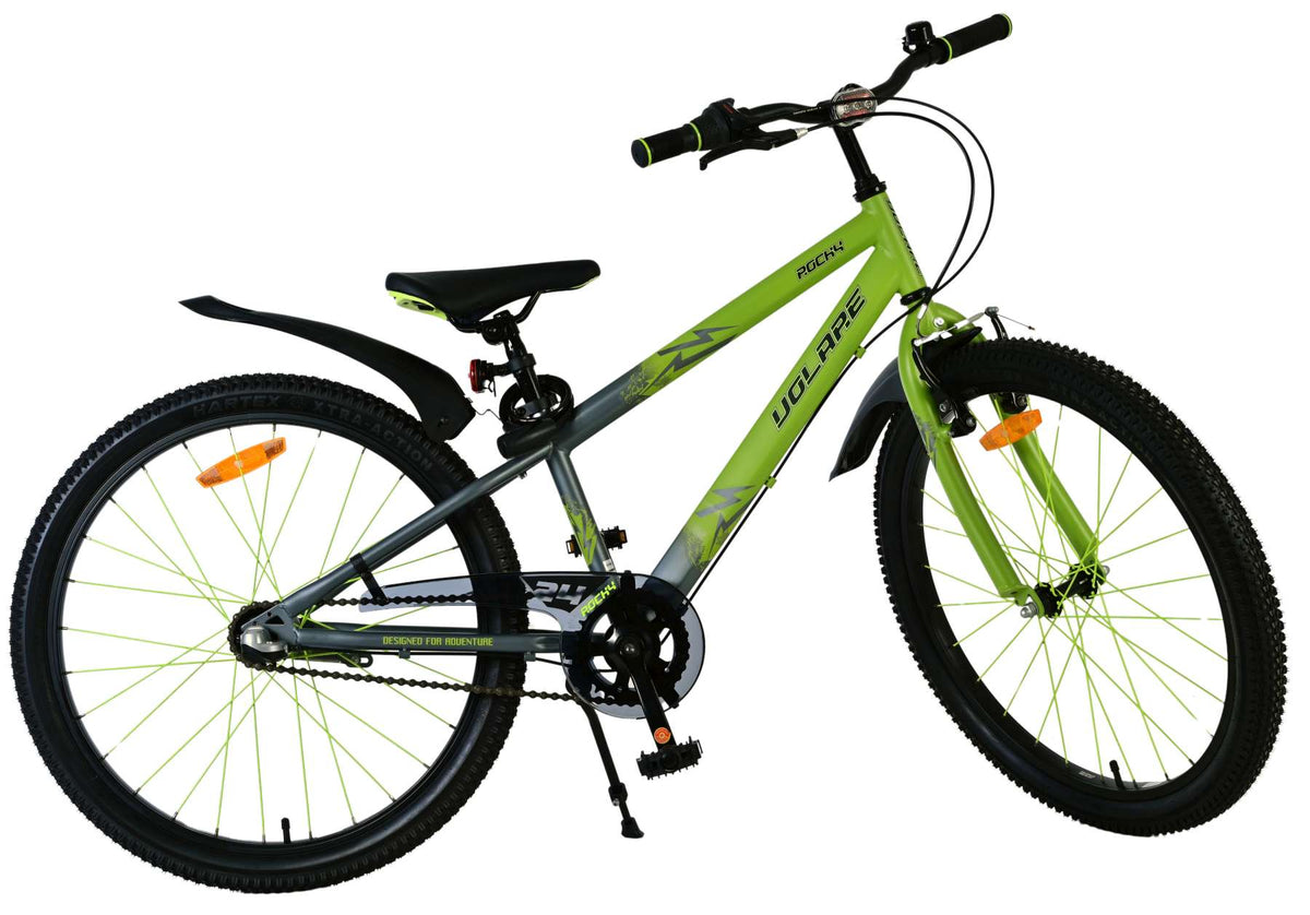 Volare Rocky Kinderfiets - Jongens - 24 inch - Groen - Shimano Nexus 3