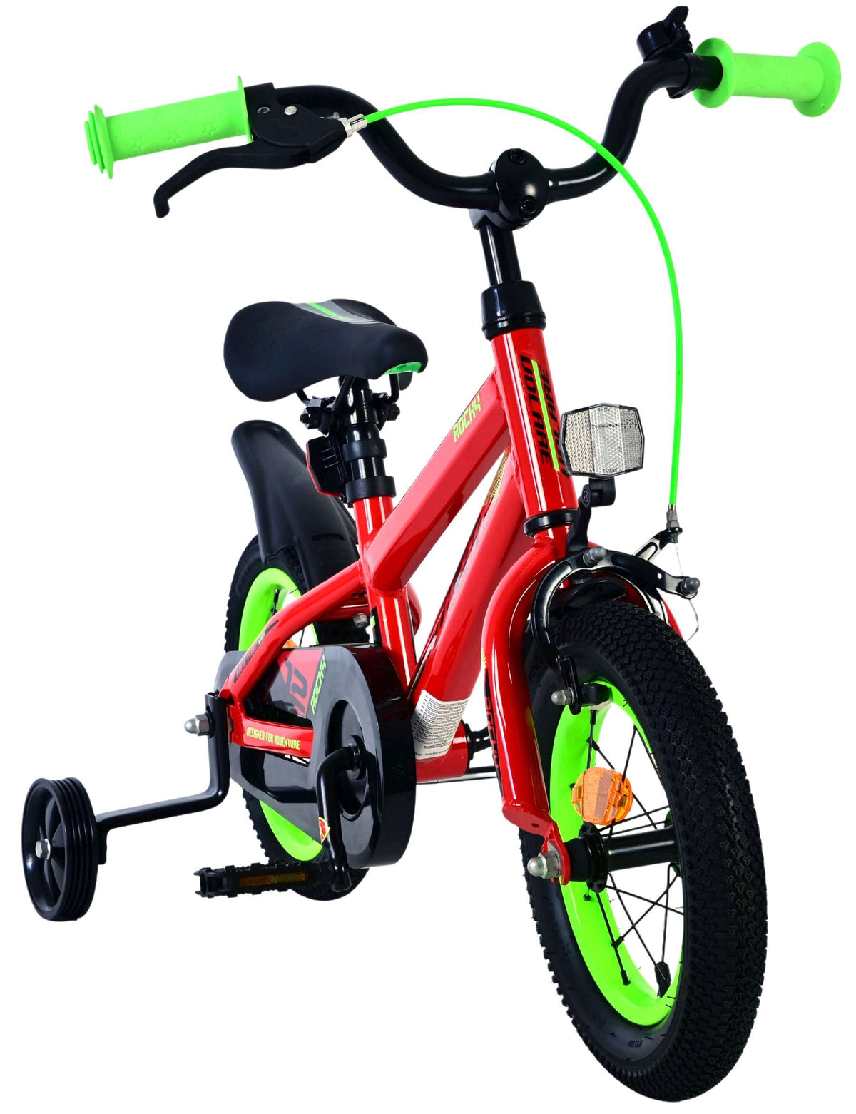 Volare Rocky Kinderfiets - Jongens - 12 inch - Rood - Twee handremmen