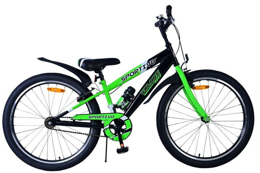 Volare Sportivo Kinderfiets - Jongens - 24 inch - Groen - Twee Handremmen