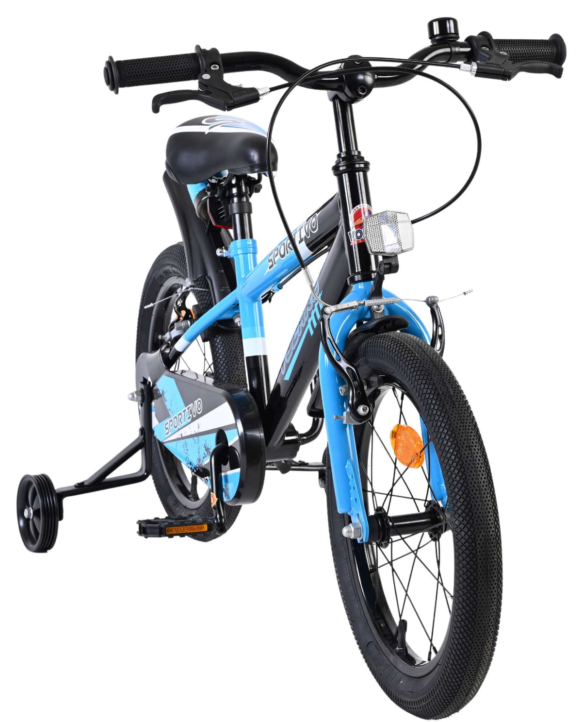 Volare Sportivo Kinderfiets - Jongens - 16 inch - Blauw - Twee Handremmen