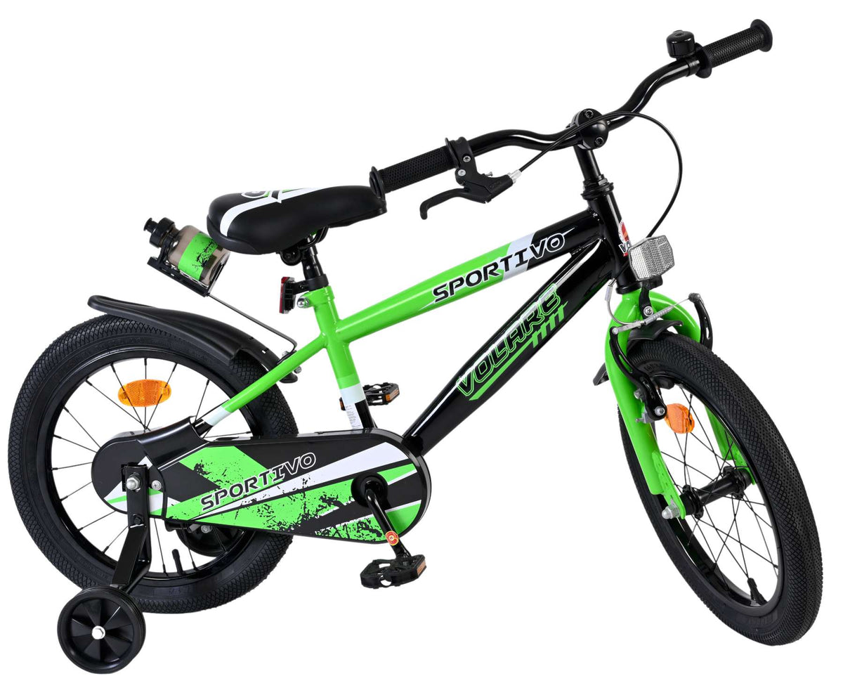 Volare Sportivo Kinderfiets - Jongens - 16 inch - Groen