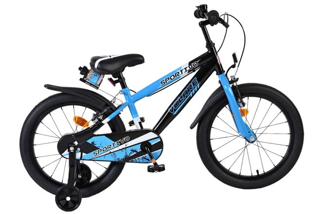 Volare Sportivo Kinderfiets - Jongens - 18 inch - Blauw - Twee Handremmen