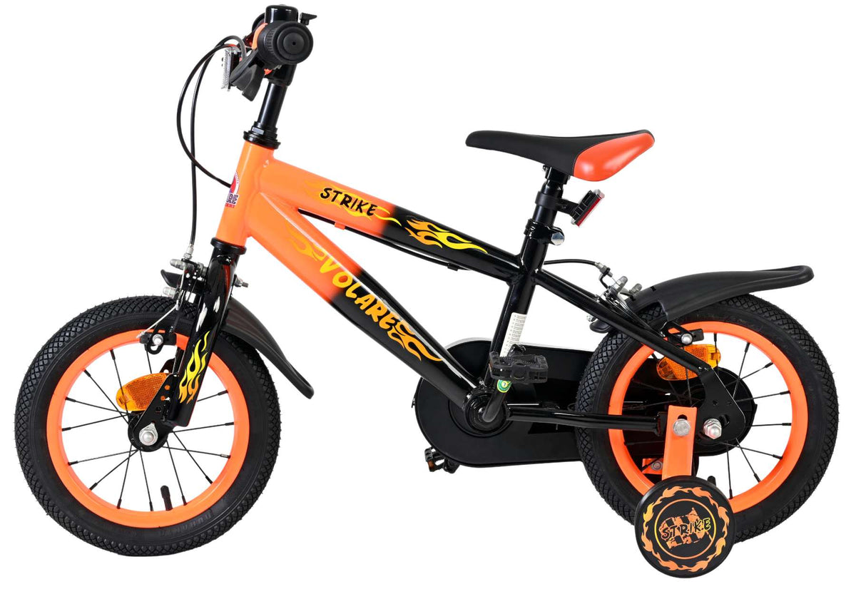 Volare Strike Kinderfiets - Jongens - 12 inch - Oranje - Twee Handremmen