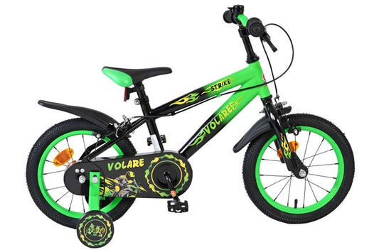 Volare Strike Kinderfiets - Jongens - 14 inch - Groen - Twee handremmen