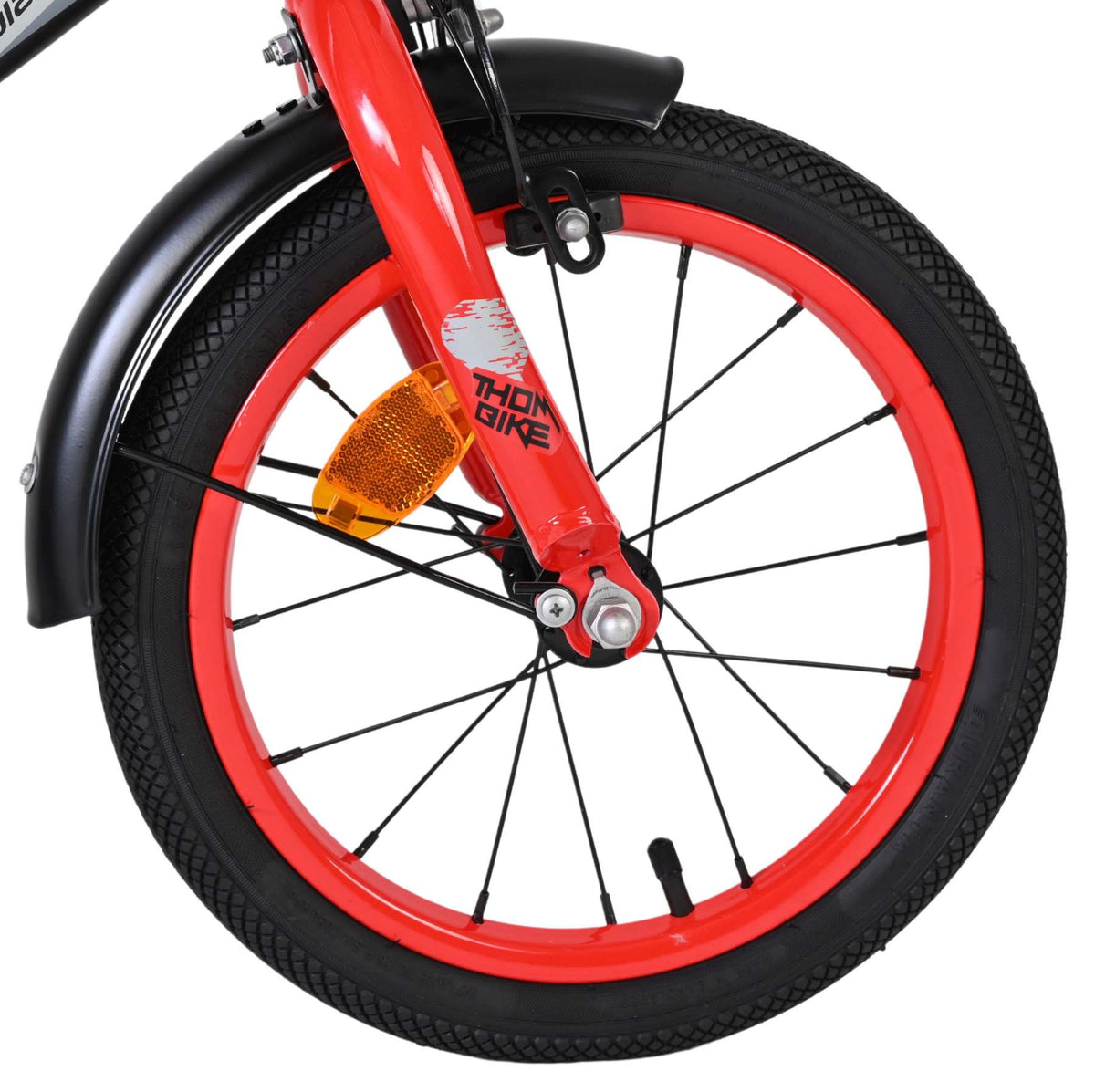 Volare Thombike Kinderfiets - Jongens - 14 inch - Zwart Rood