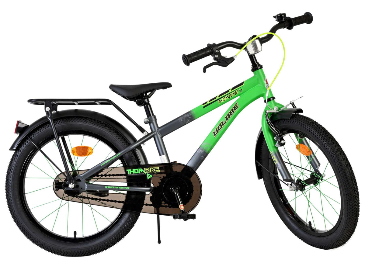 Volare Thombike Kinderfiets - Jongens - 18 inch - Groen Grijs