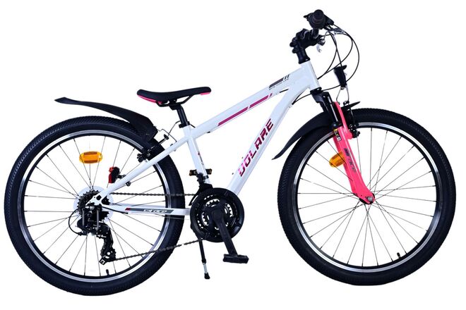 Volare XC Race Kinderfiets - 24 inch - Wit Roze - 21 versnellingen