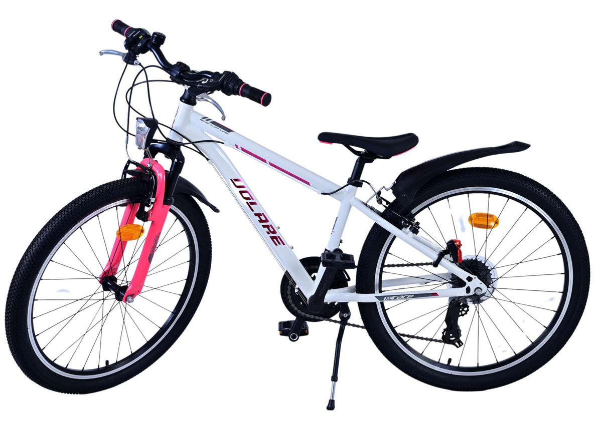 Volare XC Race Kinderfiets - 24 inch - Wit Roze - 21 versnellingen