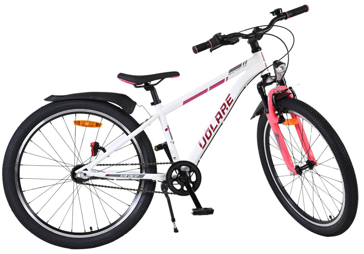 Volare XC Race Kinderfiets - 24 inch - Wit Roze - Shimano Nexus 3