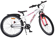 Volare XC Race Kinderfiets - 24 inch - Wit Roze - Shimano Nexus 3