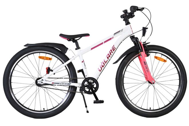 Volare XC Race Kinderfiets - 24 inch - Wit Roze - Shimano Nexus 3