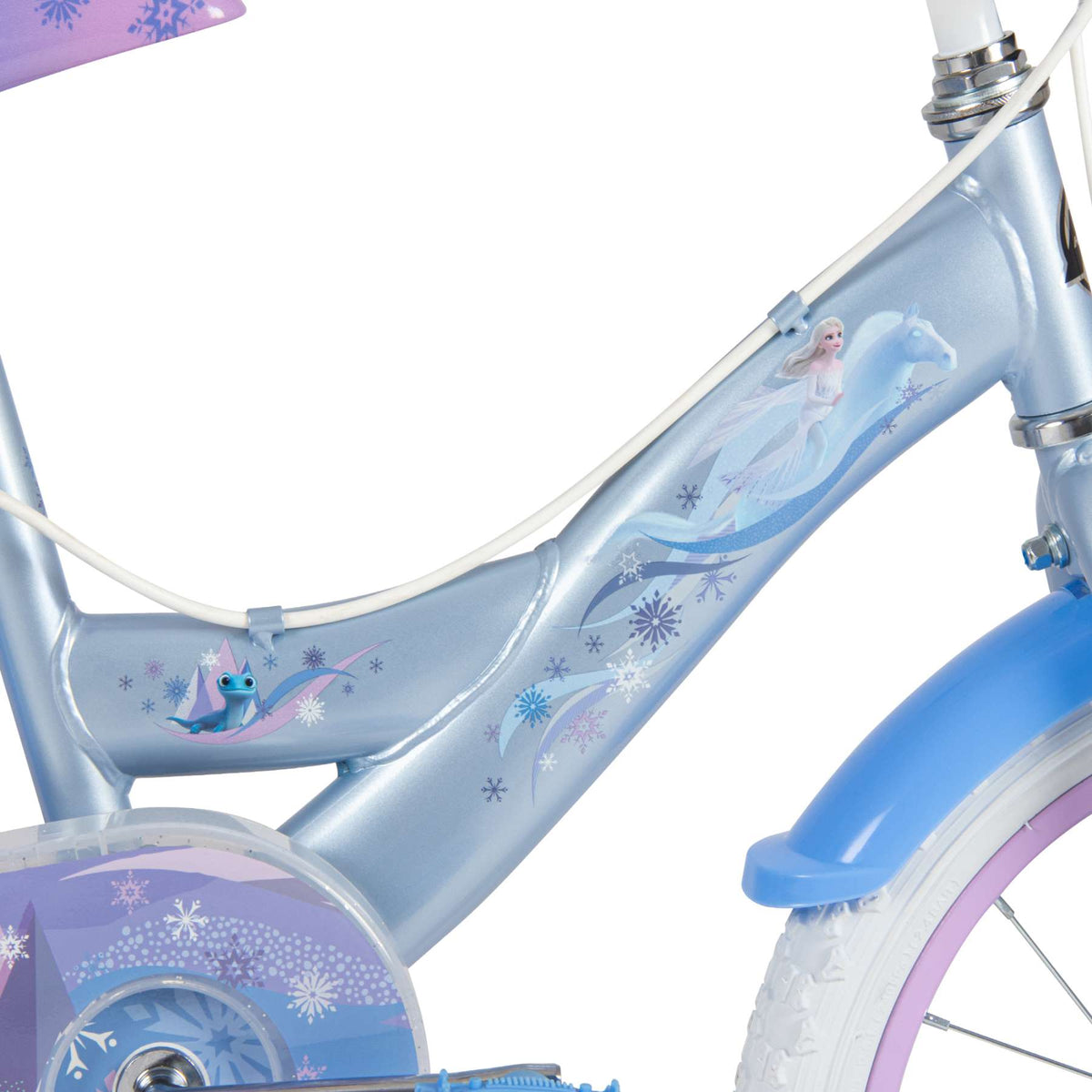 Disney Frozen 2 Kinderfiets - Meisjes - 16 inch - Blauw Paars - Twee handremmen