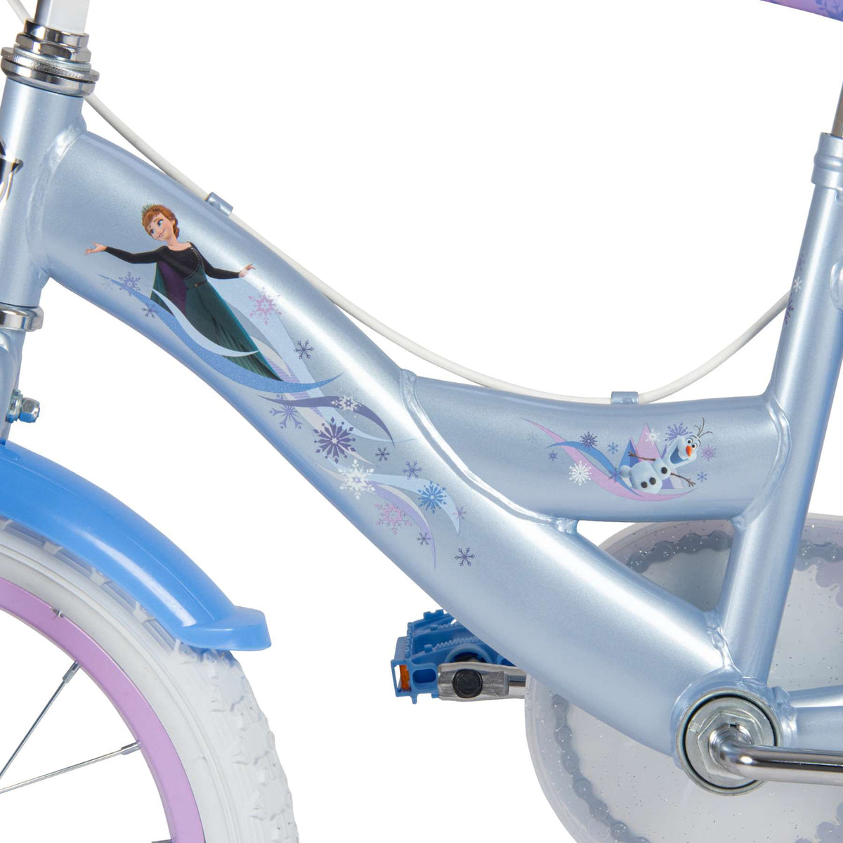 Disney Frozen 2 Kinderfiets - Meisjes - 16 inch - Blauw Paars - Twee handremmen