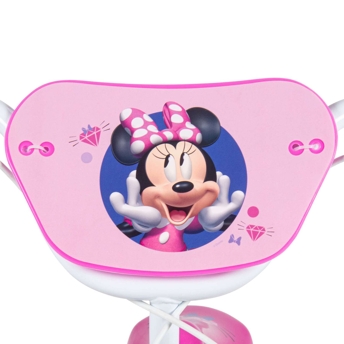Disney Minnie Kinderfiets - Meisjes - 16 inch - Wit Roze - Twee handremmen