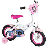 Disney Minnie Kinderfiets - Meisjes - 12 inch - Wit/Roze - Twee handremmen