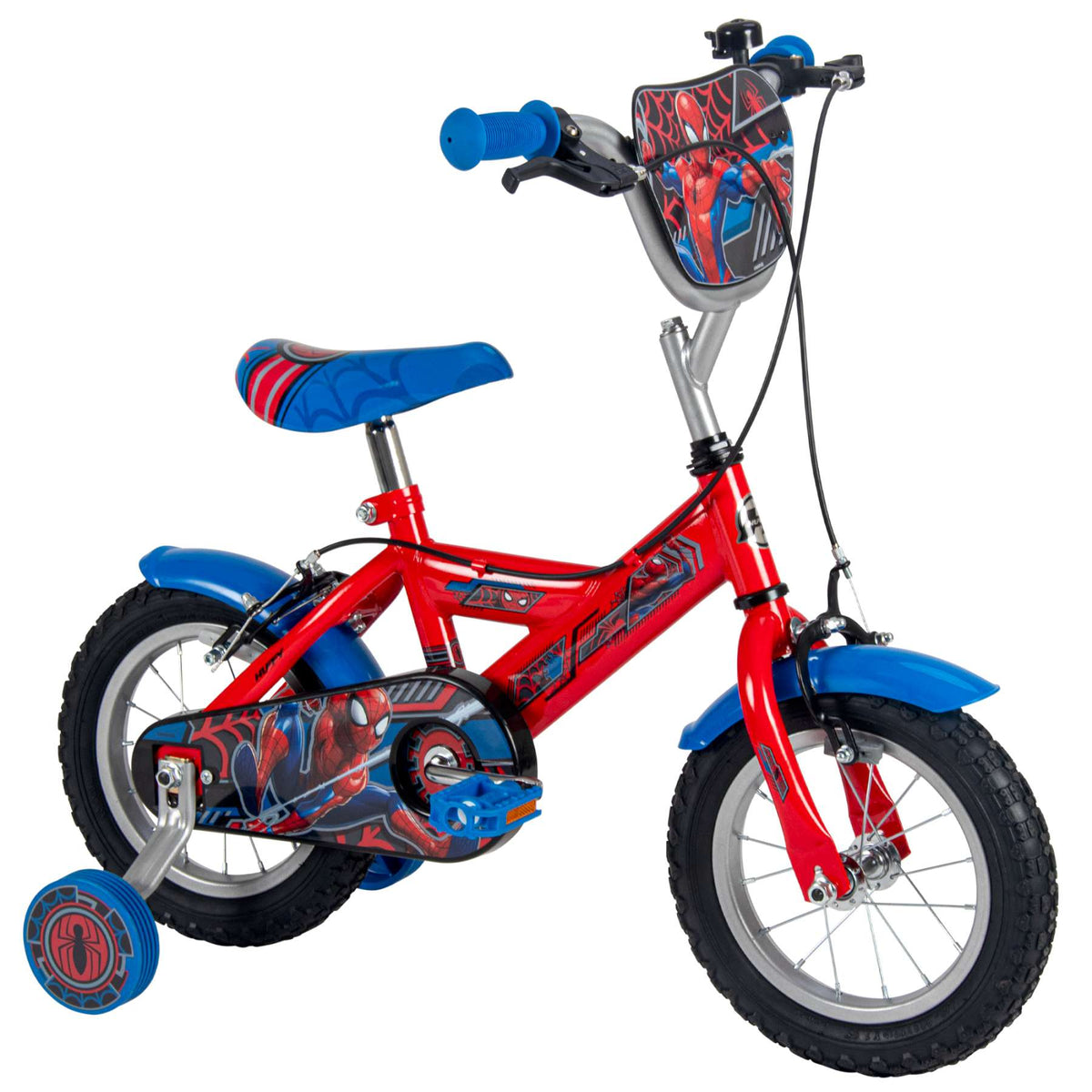 Spider-Man Kinderfiets - Jongens - 12 inch - Rood Blauw - Twee handremmen