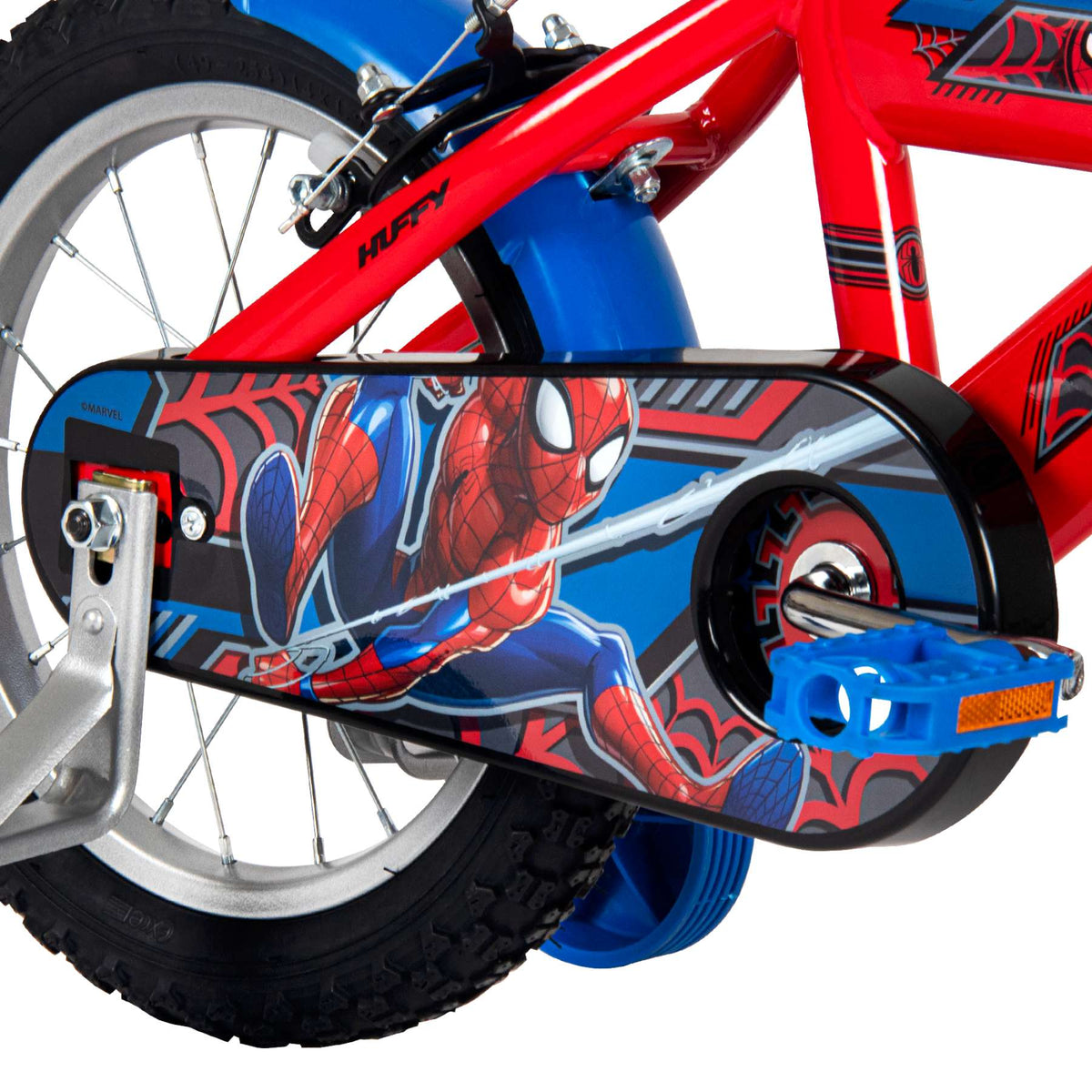 Spider-Man Kinderfiets - Jongens - 14 inch - Blauw Rood - Twee handremmen