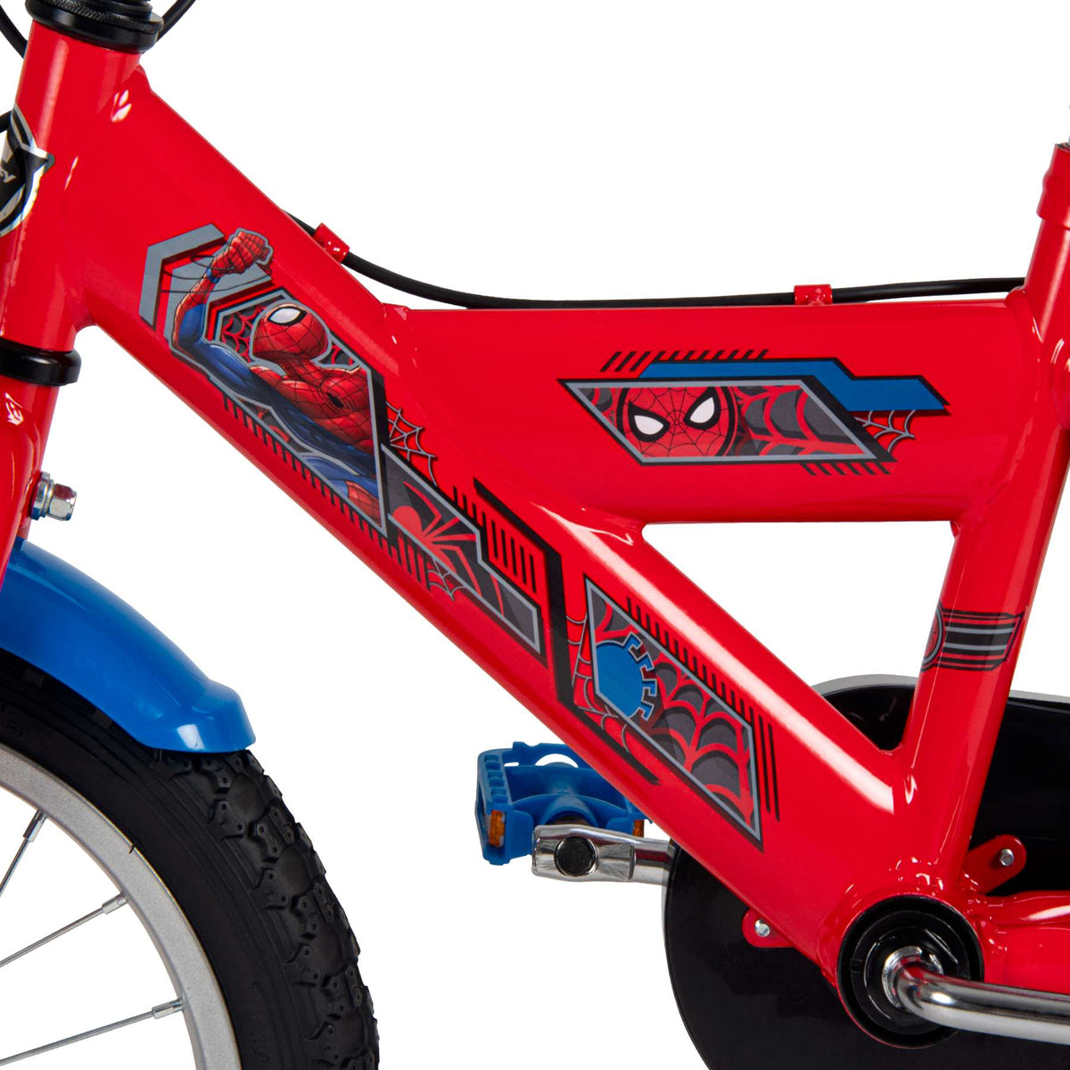 Spider-Man Kinderfiets - Jongens - 14 inch - Blauw Rood - Twee handremmen