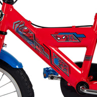 Spider-Man Kinderfiets - Jongens - 14 inch - Blauw Rood - Twee handremmen