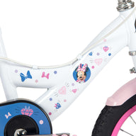 Disney Minnie Kinderfiets - Meisjes - 14 inch - Wit Roze - Twee handremmen