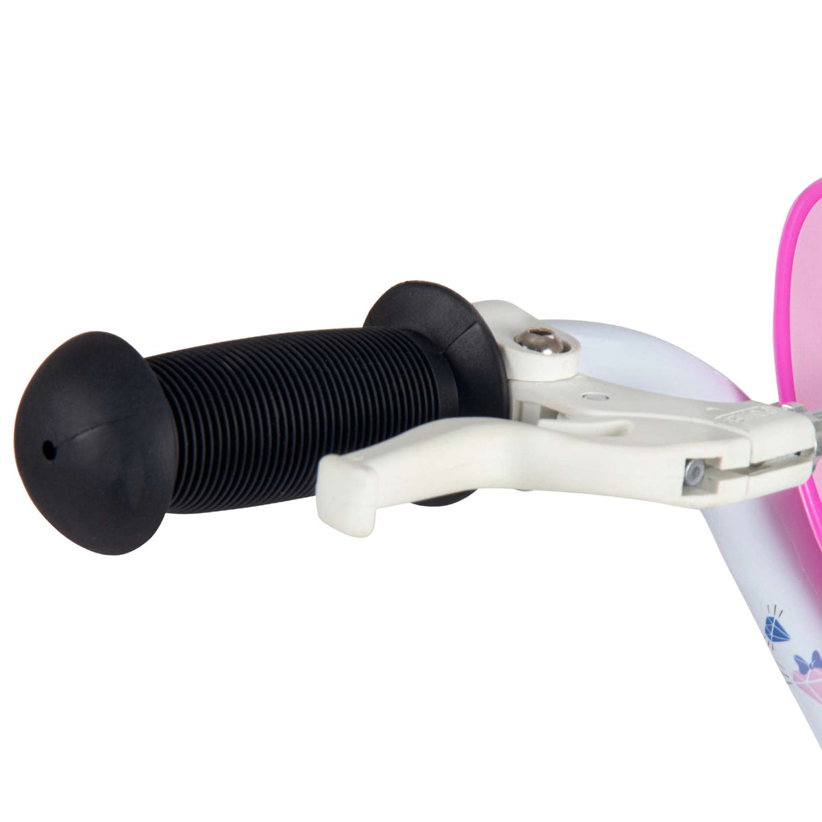 Disney Minnie Kinderfiets - Meisjes - 14 inch - Wit Roze - Twee handremmen