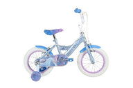 Disney Frozen 2 Kinderfiets - Meisjes - 14 inch - Blauw Paars - Twee handremmen