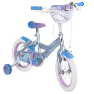 Disney Frozen 2 Kinderfiets - Meisjes - 14 inch - Blauw Paars - Twee handremmen