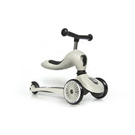 Scoot & Ride Highwaykick 1 Ash als loopfiets met zitting
