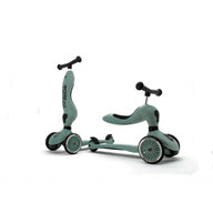 Scoot & Ride Highwaykick 1 Forest in loopfiets- en stepstand