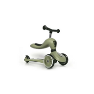 Scoot & Ride Highwaykick 1 Olive als loopfiets met zitting