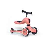 Scoot & Ride Highwaykick 1 Peach als loopfiets met zitting