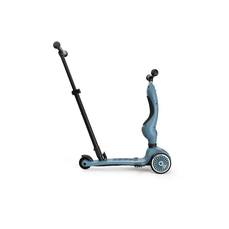 Scoot & Ride Highwaykick 1 Push & Go Steel in stepstand
