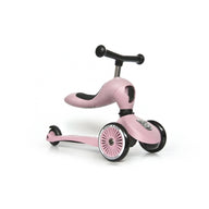 Scoot & Ride Highwaykick 1 Rose als loopfiets met zitting