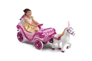 Disney Princess Paard met Koets  - Elektrische Ride-On