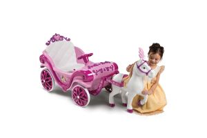 Disney Princess Paard met Koets  - Elektrische Ride-On