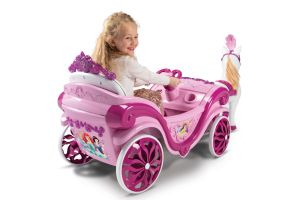 Disney Princess Paard met Koets  - Elektrische Ride-On