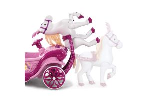 Disney Princess Paard met Koets  - Elektrische Ride-On