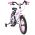 Volare Lily Kinderfiets - Meisjes - 16 inch - Wit Roze Paars - Twee Handremmen