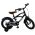 Volare Black Cruiser Kinderfiets - Jongens - 14 inch - Zwart - 95% afgemonteerd