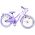 Volare Lovely Kinderfiets - Meisjes - 20 inch - Paars - Twee handremmen