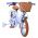 Volare Ashley Kinderfiets - Meisjes - 12 inch - Pastel Blauw