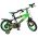 Volare Strike Kinderfiets - Jongens - 12 inch - Zwart Groen - Twee Handremmen