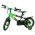 Volare Strike Kinderfiets - Jongens - 12 inch - Zwart Groen - Twee Handremmen