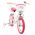 Volare Unicorn Kinderfiets - Meisjes - 14 inch - Wit - Twee Handremmen