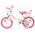 Volare Unicorn Kinderfiets - Meisjes - 14 inch - Wit - Twee Handremmen