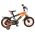 Volare Strike Kinderfiets - Jongens - 12 inch - Zwart Oranje - Twee Handremmen