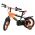 Volare Strike Kinderfiets - Jongens - 12 inch - Zwart Oranje - Twee Handremmen